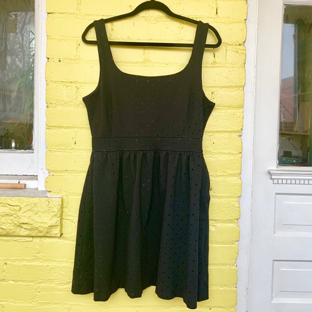 [Madewell] Fit&Flare Dress w/ Velvet Polka Dots 🐆
